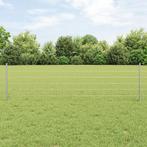 vidaXL Euro Fence met 5 U-posts Zilver 0,6x10 m Staal, Verzenden, Nieuw, IJzer