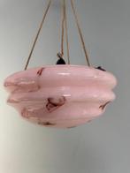 Lamp - Art Deco Roze Glazen Schaallamp - Glas