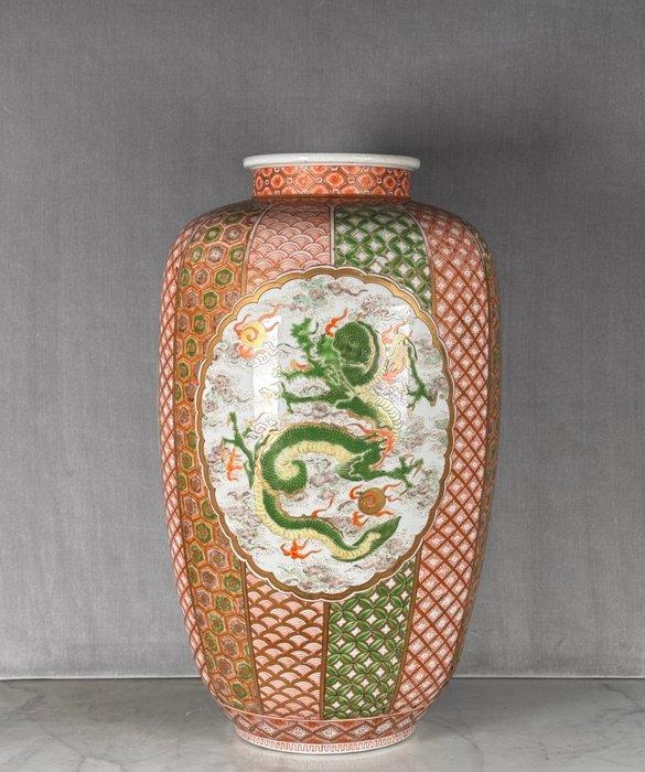 Vaas - Porselein - Japan - Chinese patroon vaas, Antiek en Kunst, Antiek | Overige Antiek