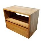 Badkamermeubel Suze Teak | 80x45x60 | Onbehandeld, Huis en Inrichting, Badkamer | Badkamermeubels, Verzenden, Nieuw, Minder dan 100 cm