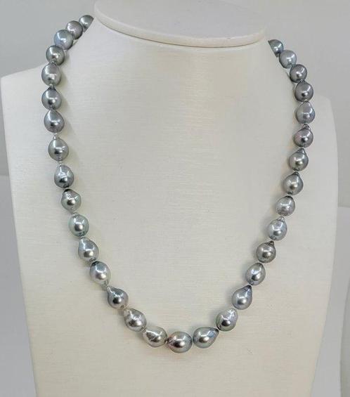 Halsketting 8x10mm Zilveren Tahitiaanse Parel, Sieraden, Tassen en Uiterlijk, Kettingen