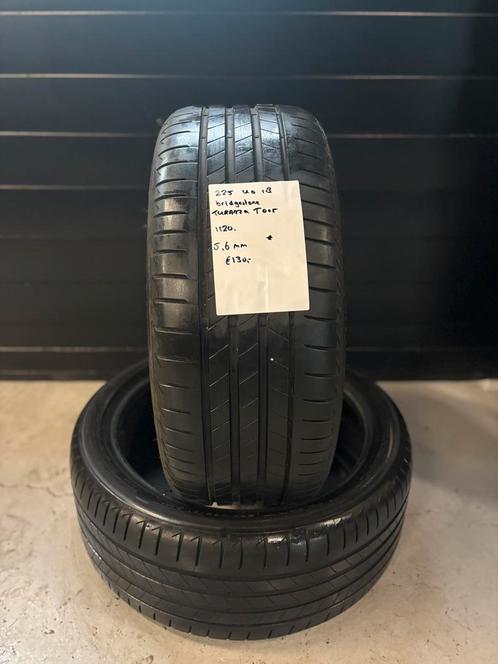 225/40/18 BRIDGESTONE TURANZA T005 5,6MM 2 STUKS 130,- ( 20), Auto-onderdelen, Banden en Velgen, 18 inch, BOVAG lid, Stiba lid