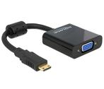 Premium Mini HDMI naar VGA adapter / zwart - 0,15, Audio, Tv en Foto, Audiokabels en Televisiekabels, Nieuw, Ophalen of Verzenden