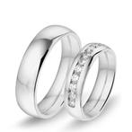 Actie trouwringen in 8/14/18 karaat witgoud per paar vanaf, Sieraden, Tassen en Uiterlijk, Ringen, Verzenden, Nieuw