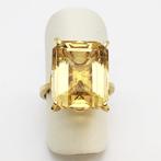 Ring - 18 karaat Geel goud - 5.50ct. tw. Citrien, Sieraden, Tassen en Uiterlijk, Ringen, Nieuw