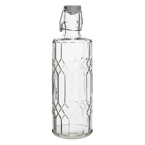 Olympia geo glazen waterfles met stop | 1L | (6 stuks), Zakelijke goederen, Horeca | Overige, Verzenden