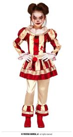 Enge Clown Kostuum Meisje Goud/Rood, Kleding | Dames, Ophalen of Verzenden, Nieuw