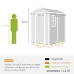 TRUUSK Tuinhuis 2,1m², Waterdicht Tuinhuisje Met Bodem Schuu, Verzenden, Nieuw