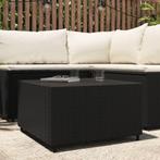 vidaXL Salontafel vierkant 50x50x30 cm poly rattan zwart, Tuin en Terras, Tuintafels, Verzenden, Nieuw