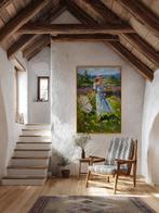 E. García - RECOGIENDO FLORES XL (NO RESERVE), Antiek en Kunst