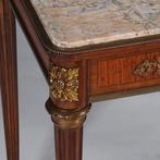 Gesigneerd Sormani:  Franse mahonie bijzettafel met lade Nap, Antiek en Kunst, Ophalen of Verzenden