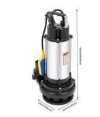 Roestvrijstalen Dompelpomp 1500W 36.000 l/u IP68 Waterdicht, Verzenden, Nieuw