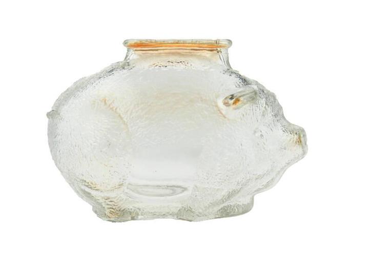 Spaarvarken van glas, Verzamelen, Glas en Borrelglaasjes, Gebruikt, Verzenden