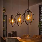 Hanglamp Tricia 3-lamps, kleur Charcoal, Huis en Inrichting, Lampen | Hanglampen, Nieuw, Verzenden