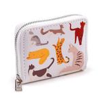 Portemonnee - Feline Fine Cats wit - Rondrits - 8.5x11.5x2.5, Ophalen of Verzenden, Nieuw