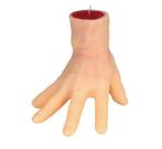 Halloween Bloederige Hand Kaars 15cm, Verzenden, Nieuw