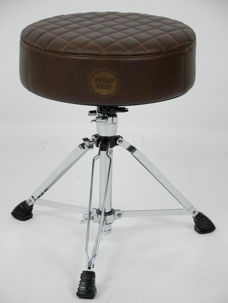 DRUMnBASE Lederen drumkruk Hand gemaakt in Nederland, Muziek en Instrumenten, Instrumenten | Toebehoren, Drums of Percussie, Nieuw