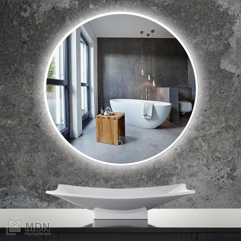 Ronde spiegel met dimbare led verlichting, Huis en Inrichting, Badkamer | Badkamermeubels, Nieuw, Verzenden