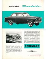 1959 BORGWARD ISABELLA BROCHURE DUITS, Boeken, Auto's | Folders en Tijdschriften, Nieuw, Author