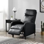 Verstelbare relaxfauteuil 102x60x92 cm kunstleer zwart, Verzenden, Nieuw