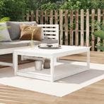 vidaXL Tuintafel 121x82,5x45 cm massief grenenhout wit, Tuin en Terras, Tuintafels, Verzenden, Nieuw