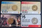 België. 2 1/2 Euro / 5 Euro 2015/2020 (4 stuks) (Zonder