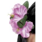 Verkleed Haarbloemen haarclip Hawaii roze bloemen - Hawaii.., Nieuw, Verzenden
