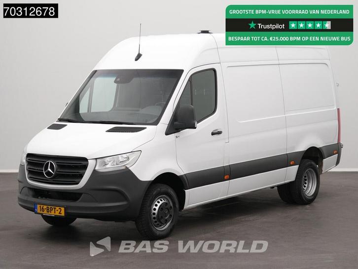 Zakelijke Lease |  Mercedes-Benz Sprinter 516 CDI Dubbelluch, Auto's, Bestelauto's, Lease, Automaat, Financial lease, Wit, Mercedes-Benz