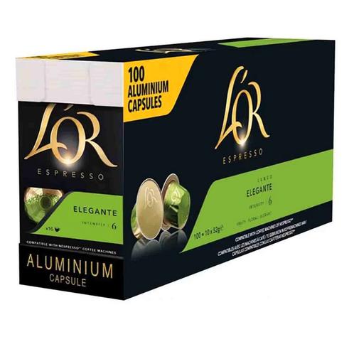 Koffiecups Lor Lungo Elegant Espresso - 100 stuks, Zakelijke goederen, Kantoor en Winkelinrichting | Kantoorartikelen, Verzenden