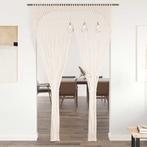 vidaXL Gordijn macramé 140x240 cm katoen, Verzenden, Nieuw, Crème