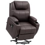 Fauteuil - Comfortabel Zitten - Sta-op Hulpmiddel - Bruin, Huis en Inrichting, Ophalen of Verzenden, Nieuw, Stof, Modern