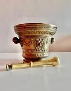 Vijzel en stamper - Stijl Louis XIII - Bronze massif -, Antiek en Kunst