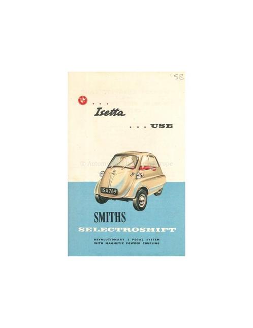 1957 BMW ISETTA BROCHURE ENGELS, Boeken, Auto's | Folders en Tijdschriften, BMW