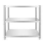 3-Laags Roestvrijstalen Keukenrek – Verstelbaar Opbergrek, Verzenden, Nieuw