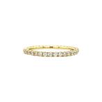 Gouden alliance ring met diamant 18 krt, Sieraden, Tassen en Uiterlijk, Ringen, Verzenden, Zo goed als nieuw, Wit, Goud