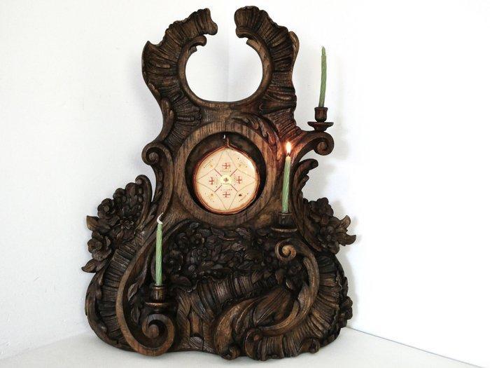 Reliekhouder - Hout, Glas - 1800-1850 - Reliekschrijn Reliek, Antiek en Kunst, Kunst | Niet-Westerse kunst