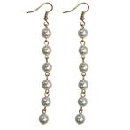 Fako Bijoux® - Parel Oorbellen - String Of Pearls - 8mm -, Verzenden, Nieuw