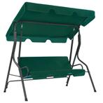 vidaXL Schommelbank 170x110x153 cm stof groen, Verzenden, Nieuw