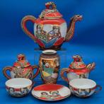 Japanisches Teeservice – Drachenhenkel – Satsuma Stil –
