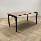 Tweedehands verstelbaar bureau 160x80 cm, Havanna - zwart, Huis en Inrichting, Bureaus, Ophalen of Verzenden, In hoogte verstelbaar