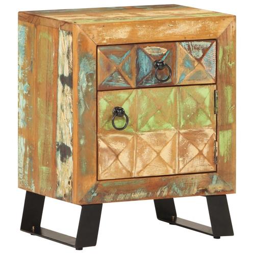 vidaXL Nachtkastje 40x30x50 cm massief gerecycled hout, Huis en Inrichting, Slaapkamer | Nachtkastjes, Nieuw, Hout, Verzenden