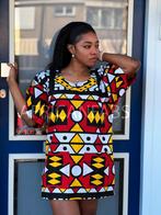 Rode Samakaka Dashiki Shirt / Dashiki Jurk - Afrikaans shirt, Ophalen of Verzenden, Nieuw