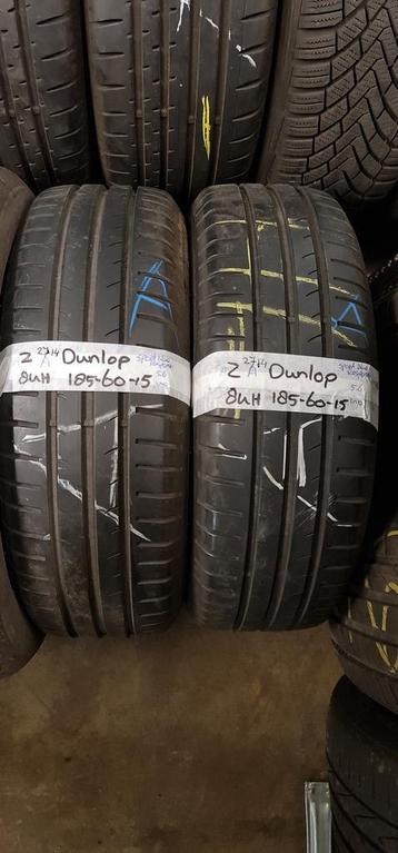 2x 185-60-15 Dunlop Zomer 5.6mm €30 Per Band 185 60 15 beschikbaar voor biedingen