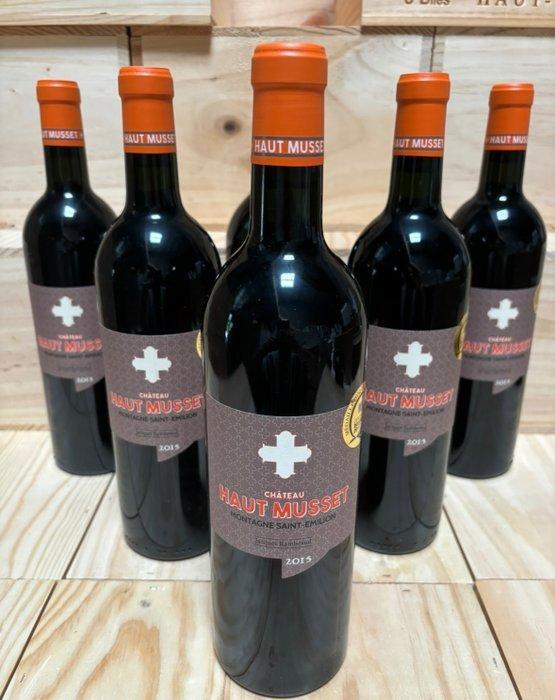 2015 Château Haut Musset - Montagne-Saint-Émilion - 6, Verzamelen, Wijnen