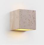 Vierkante Natuursteen Wandlamp – Waterdichte Buitenlamp, Huis en Inrichting, Lampen | Wandlampen, Verzenden, Nieuw