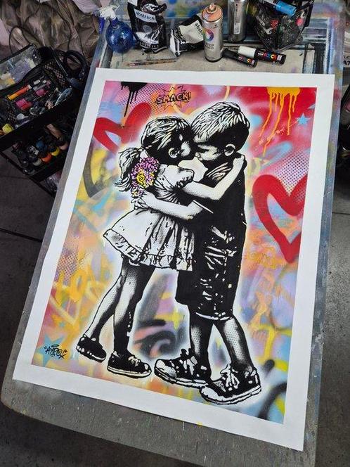 Hipo (1988) - Sweet Love (XL Original artwork), Antiek en Kunst, Kunst | Schilderijen | Modern