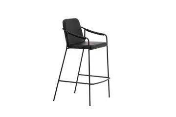 Barkruk - 70 cm - Bente - Zwart - PU-Leer - Jörn, Huis en Inrichting, Barkrukken, Nieuw, Verzenden