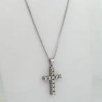 Handmade - Halsketting - Croce con diamanti - 5.2 g - 18, Nieuw