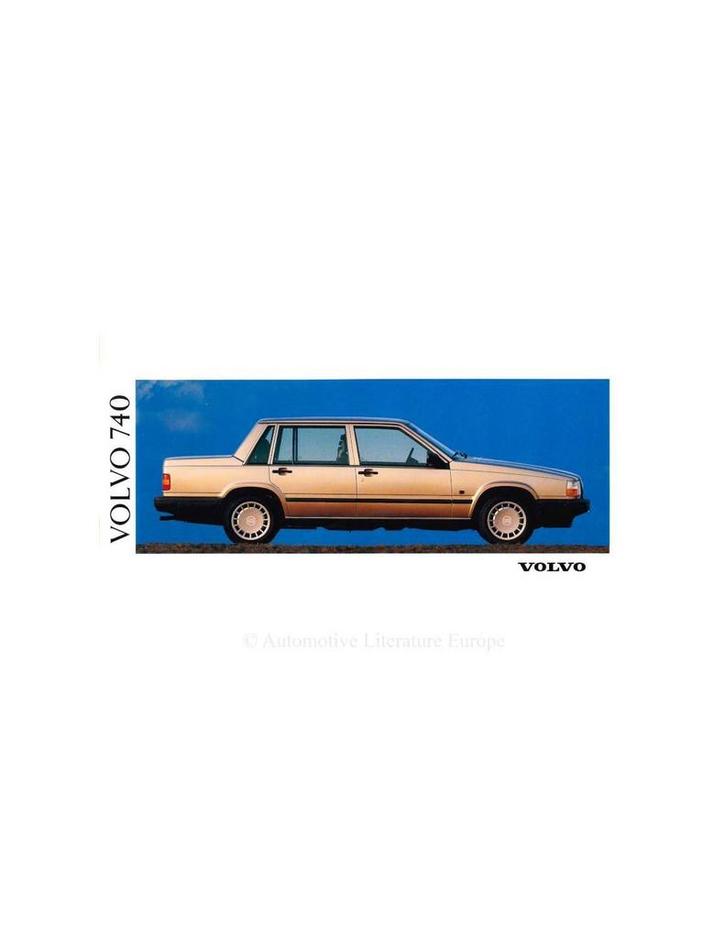 1991 VOLVO 740 BROCHURE NEDERLANDS, Boeken, Auto's | Folders en Tijdschriften, Volvo