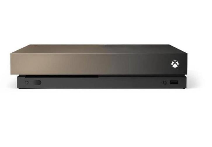 Xbox One X 1TB Gold Rush (Xbox One Spelcomputers), Spelcomputers en Games, Spelcomputers | Xbox One, Zo goed als nieuw, Ophalen of Verzenden